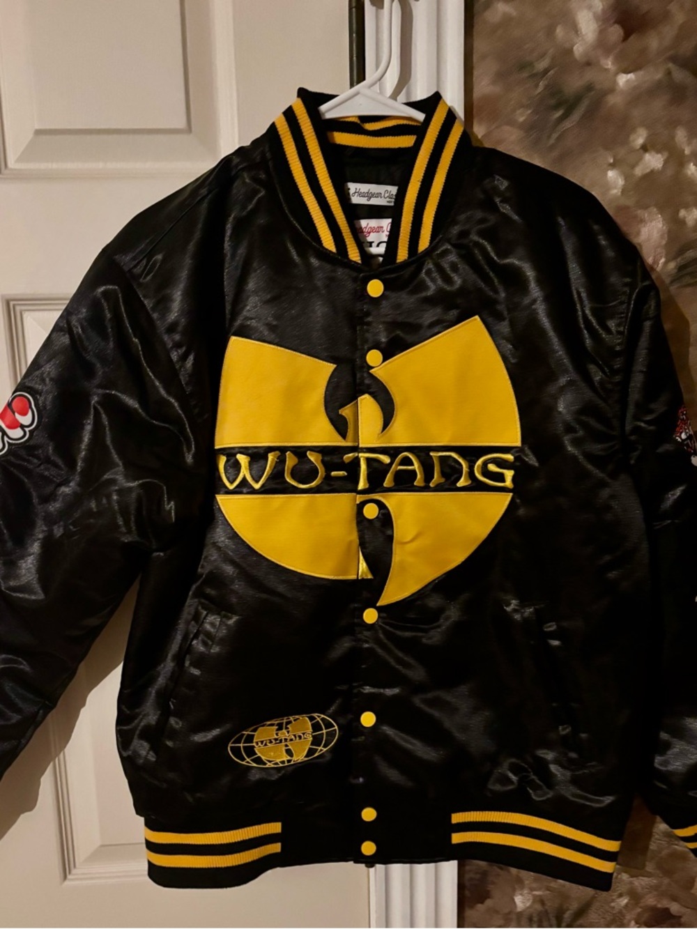 Wu-Tang Black & Yellow Varsity Bomber Jacket